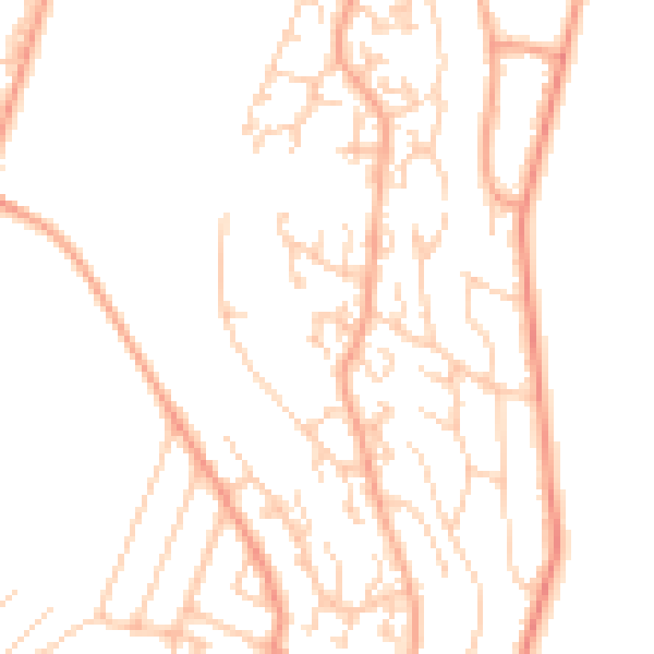 Daytime road noise heatmap for BN2 5HL