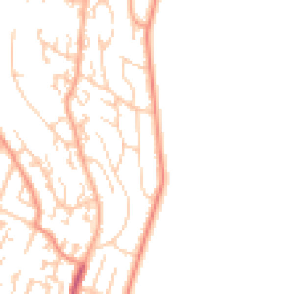 Daytime road noise heatmap for BN2 5PE