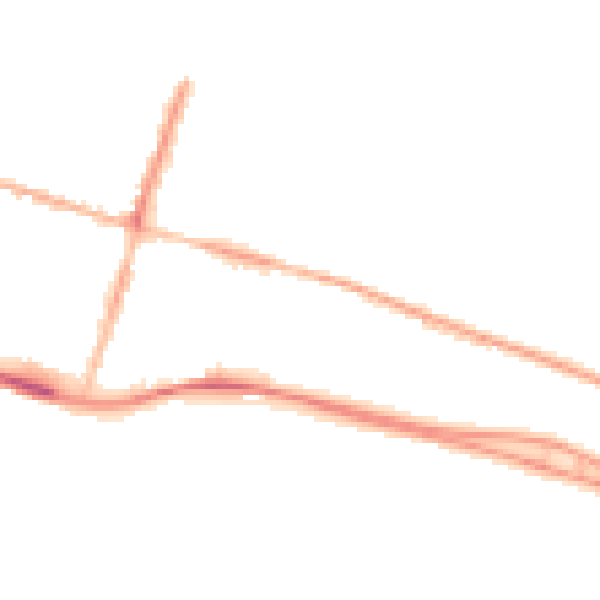 Night-time road noise heatmap for BN2 5RB