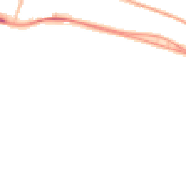Night-time road noise heatmap for BN2 5UP