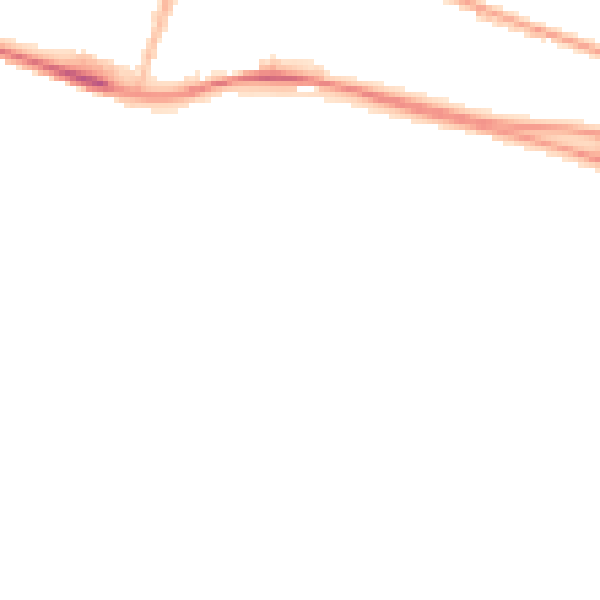 Night-time road noise heatmap for BN2 5ZB