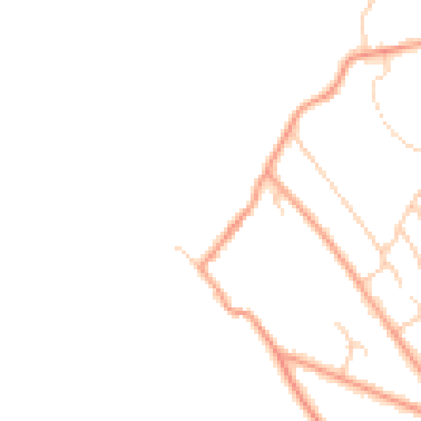 Daytime road noise heatmap for BN2 7AE