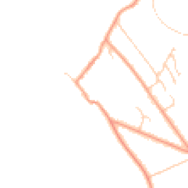 Daytime road noise heatmap for BN2 7AY