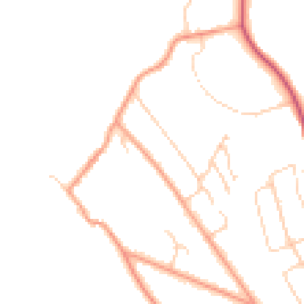 Daytime road noise heatmap for BN2 7BD