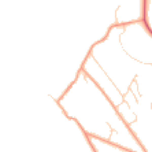 Daytime road noise heatmap for BN2 7BR