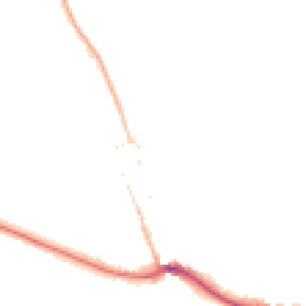 Night-time road noise heatmap for BN2 7DE