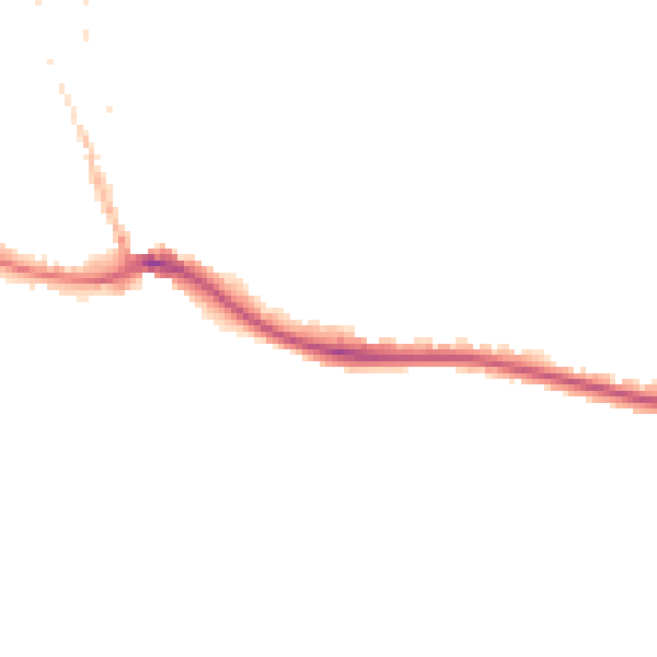 Night-time road noise heatmap for BN2 7GE