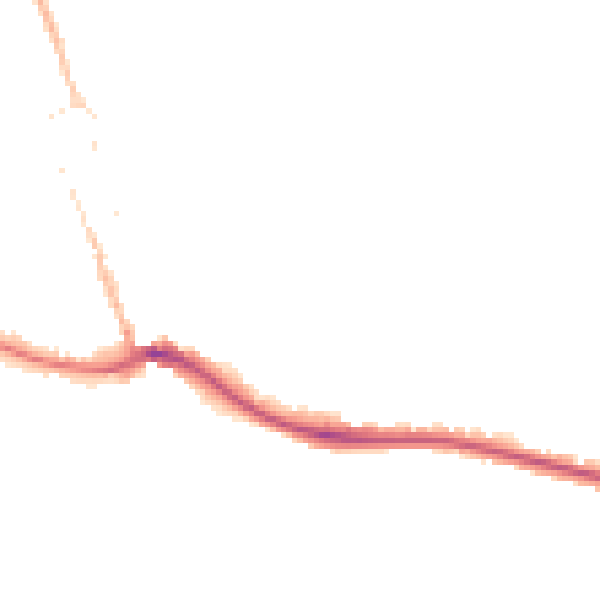Night-time road noise heatmap for BN2 7GH
