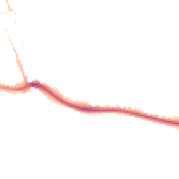 Night-time road noise heatmap for BN2 7GJ