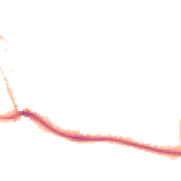 Night-time road noise heatmap for BN2 7GL