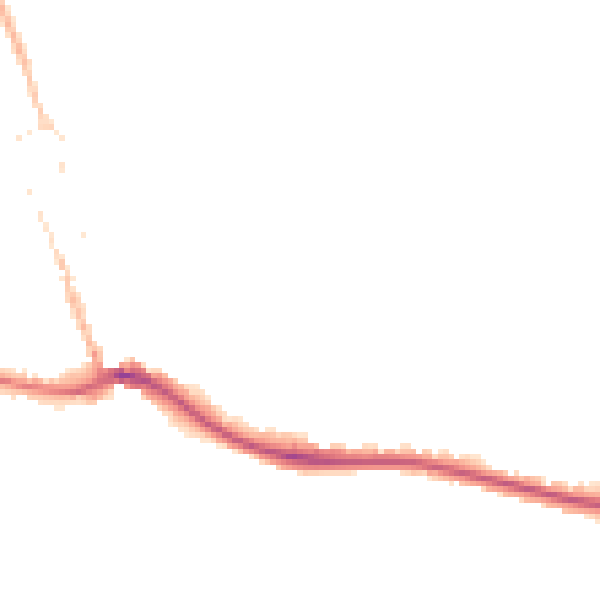 Night-time road noise heatmap for BN2 7GR