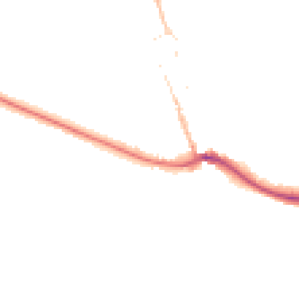 Night-time road noise heatmap for BN2 7JD