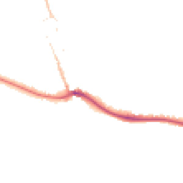 Night-time road noise heatmap for BN2 7JT