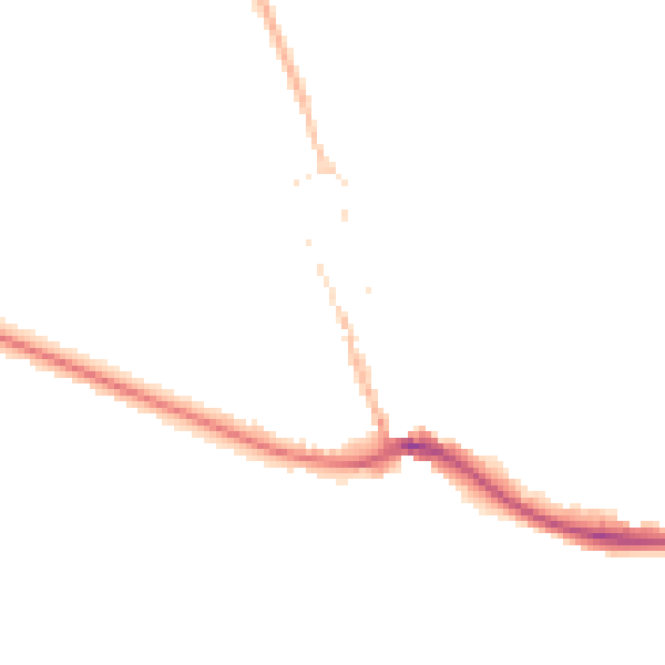 Night-time road noise heatmap for BN2 7LE