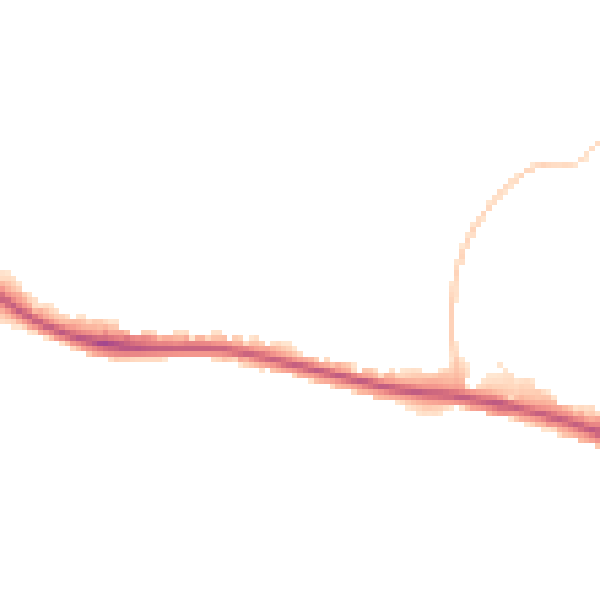 Night-time road noise heatmap for BN2 8AD