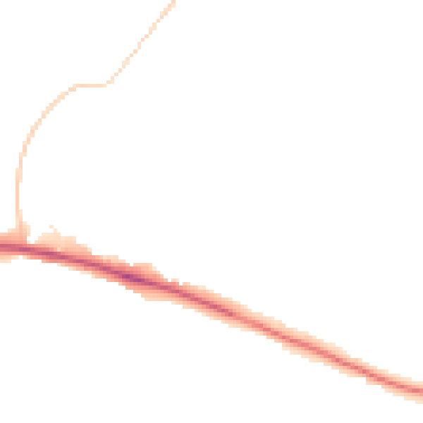 Night-time road noise heatmap for BN2 8DW