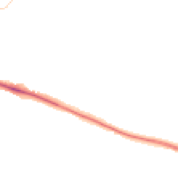 Night-time road noise heatmap for BN2 8EG