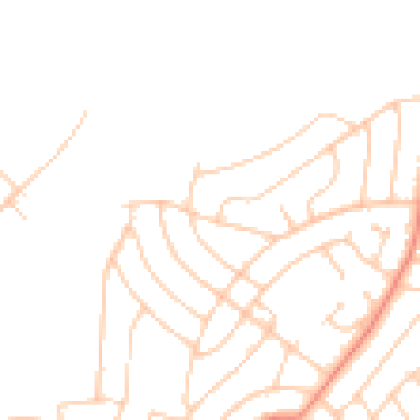 Daytime road noise heatmap for BN2 8FF