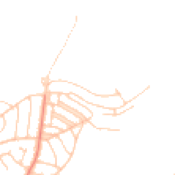 Daytime road noise heatmap for BN2 8HN