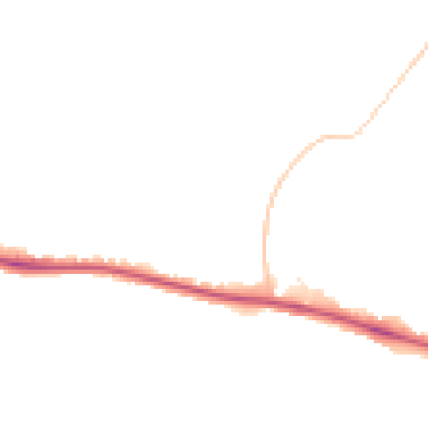 Night-time road noise heatmap for BN2 8SB