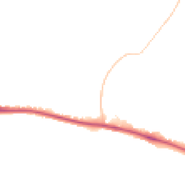 Night-time road noise heatmap for BN2 8SH