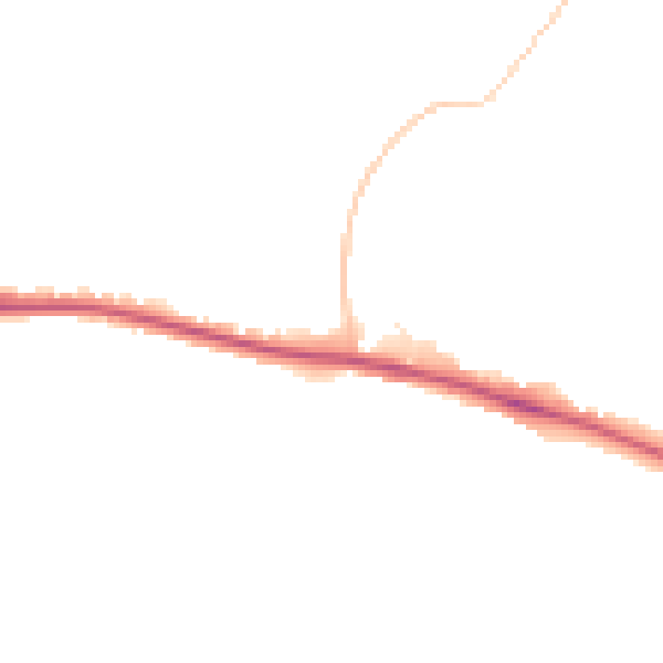 Night-time road noise heatmap for BN2 8SR