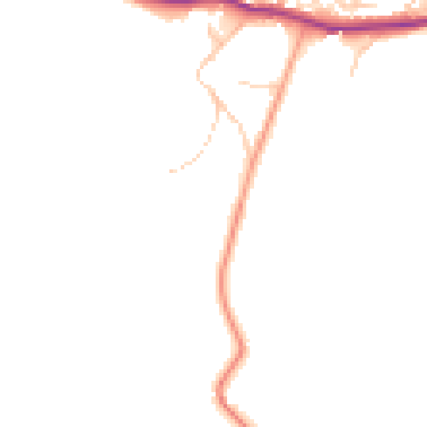 Daytime road noise heatmap for BN20 0BE