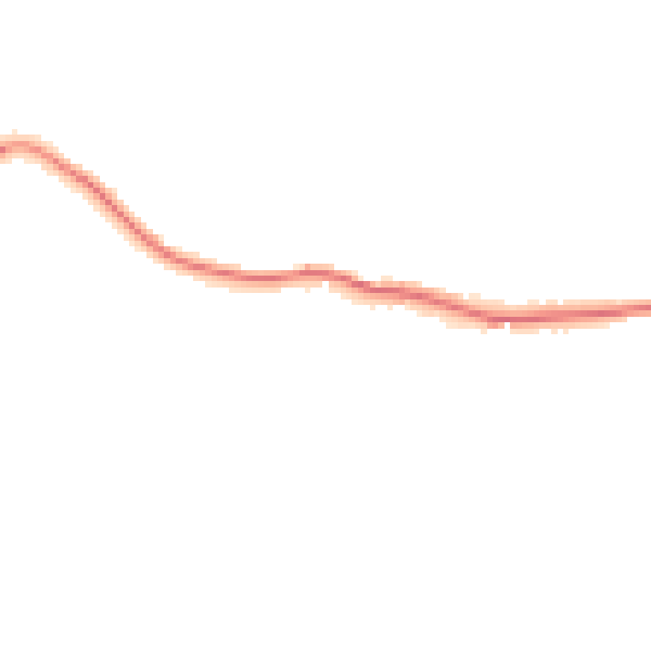 Night-time road noise heatmap for BN20 0BS
