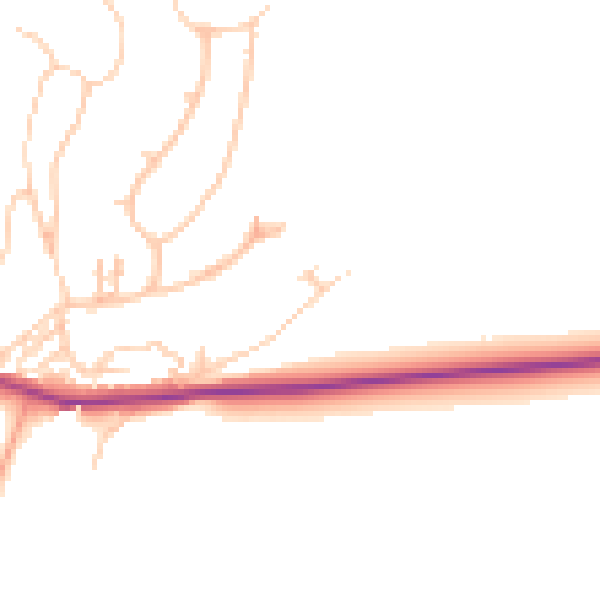 Daytime road noise heatmap for BN20 0DS