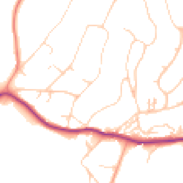 Daytime road noise heatmap for BN20 0EL