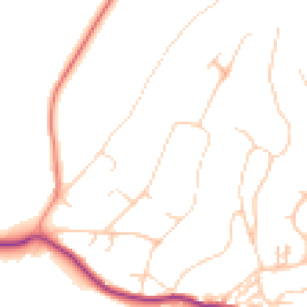 Daytime road noise heatmap for BN20 0EU