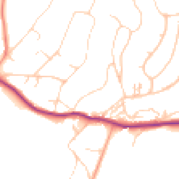 Daytime road noise heatmap for BN20 0HE