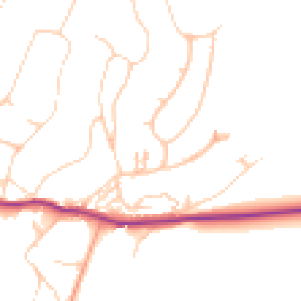 Daytime road noise heatmap for BN20 0JL