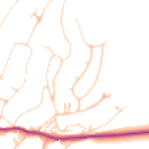 Daytime road noise heatmap for BN20 0JT