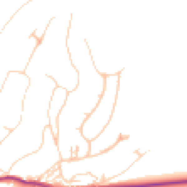 Daytime road noise heatmap for BN20 0JX