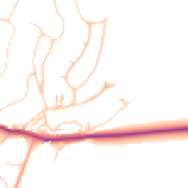 Daytime road noise heatmap for BN20 0LG