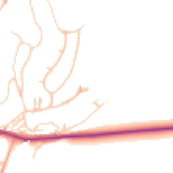 Daytime road noise heatmap for BN20 0LJ