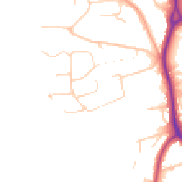 Daytime road noise heatmap for BN20 9DA