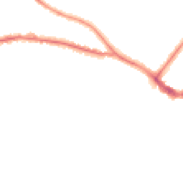 Night-time road noise heatmap for BN21 1DP