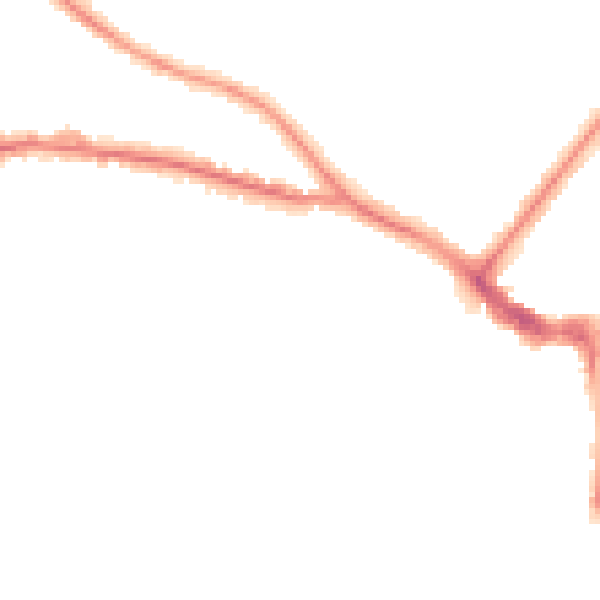 Night-time road noise heatmap for BN21 1DW