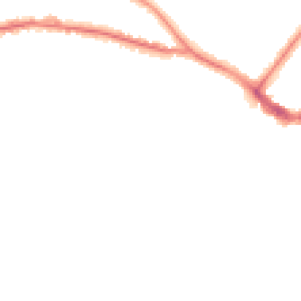 Night-time road noise heatmap for BN21 1EG