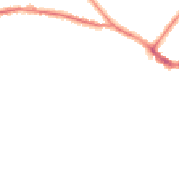 Night-time road noise heatmap for BN21 1EQ