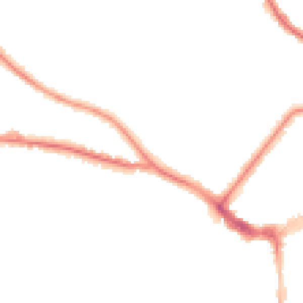 Night-time road noise heatmap for BN21 1EX