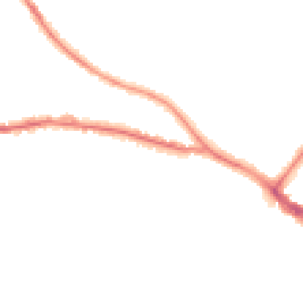 Night-time road noise heatmap for BN21 1HB