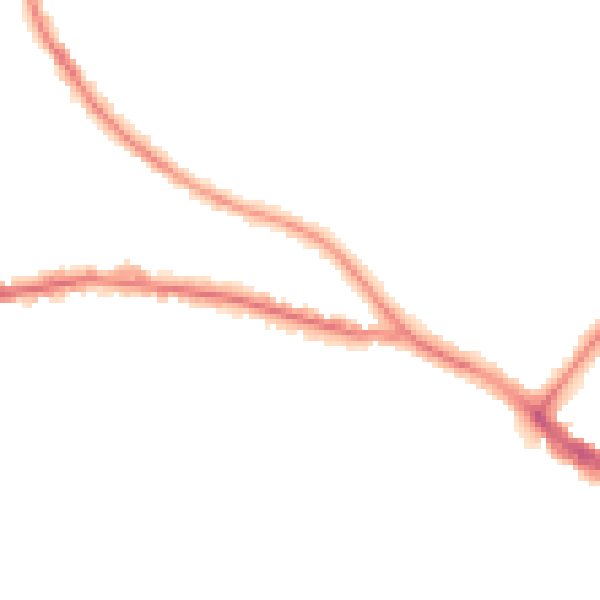 Night-time road noise heatmap for BN21 1NQ