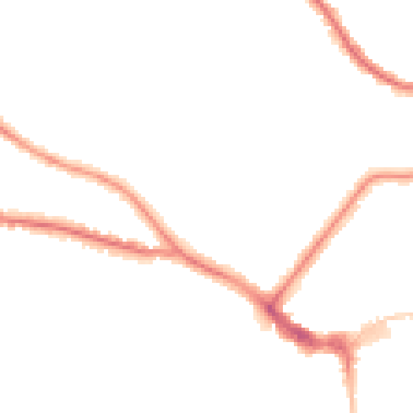 Night-time road noise heatmap for BN21 2DG
