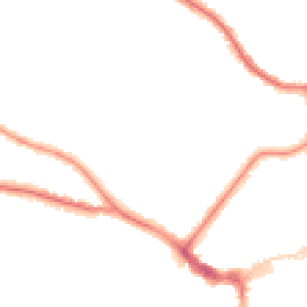 Night-time road noise heatmap for BN21 2DH