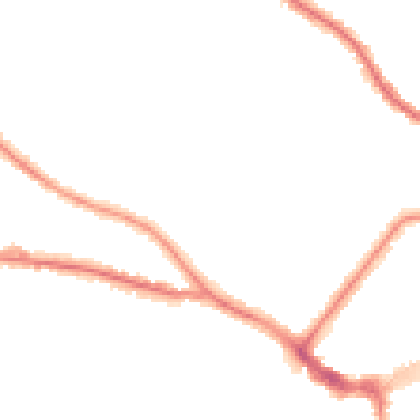 Night-time road noise heatmap for BN21 2HA