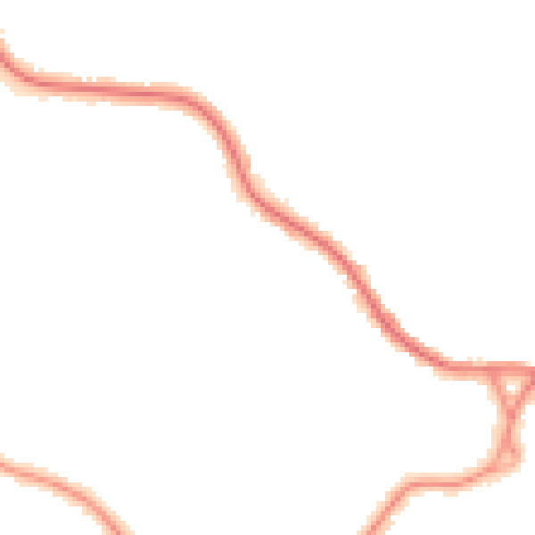 Night-time road noise heatmap for BN21 2JH