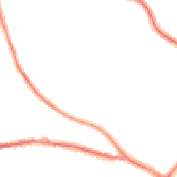 Night-time road noise heatmap for BN21 2JT